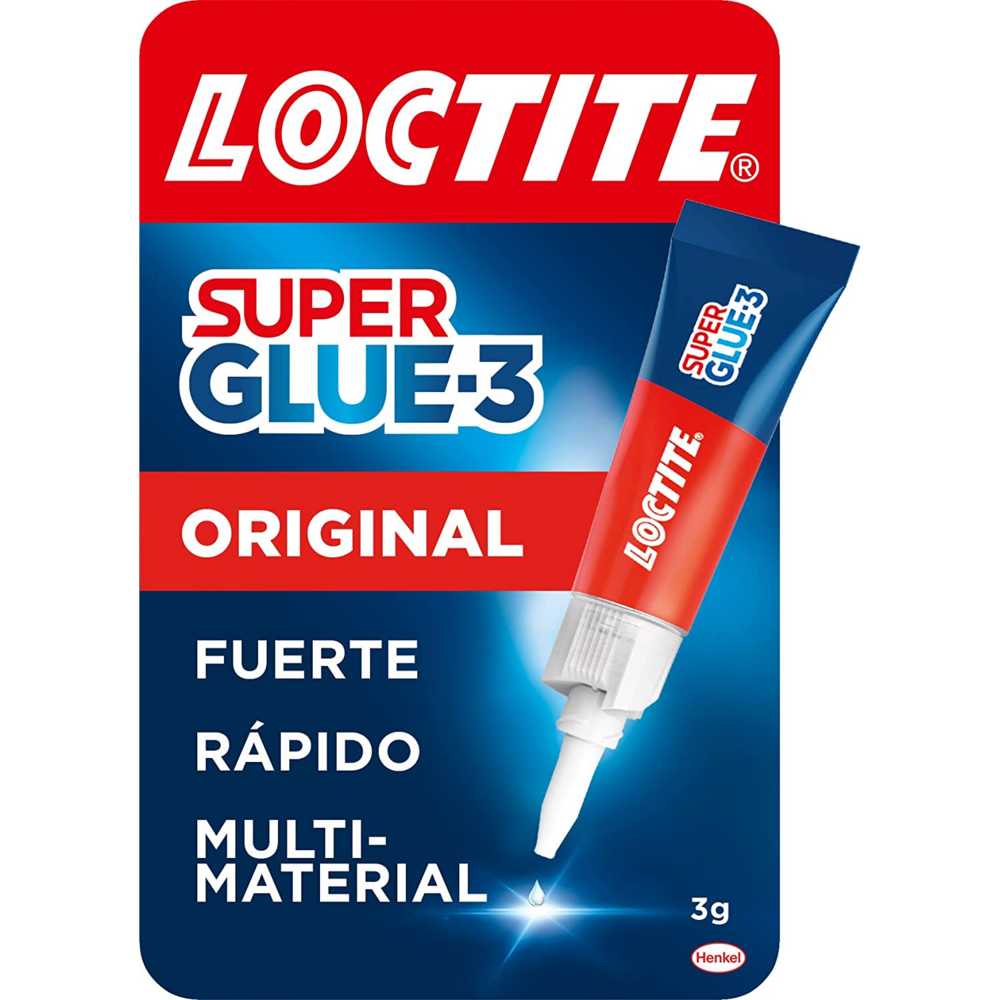 Loctite Super Glue Pegamento Transparente Con Pincel Triple