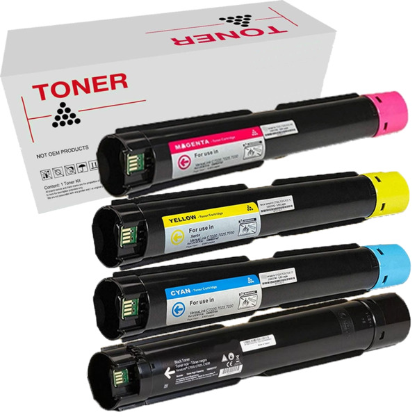 106R03737 / 106R03738 / 106R03739 / 106R03740 pack 4 cartuchos de toner compatible con Xerox VersaLink C7020 / C7025 / C7030 de