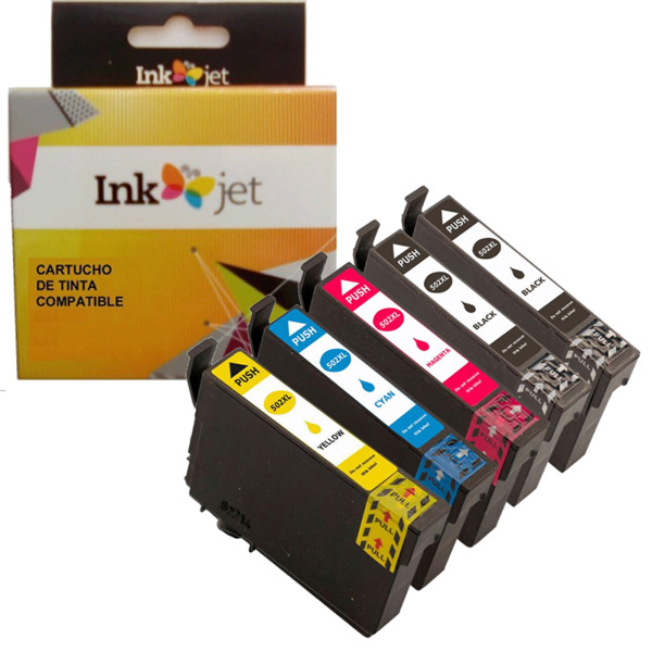 502XL Pack 5 tinteiro generico Epson 502XL C13T02W14010, C13T02W24010, C13T02W34010, C13T02W4010