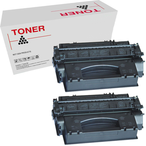 53X 49X pack 2 toner generico HP Q7553X / Q5949X (53X/49X) para Laserjet 3390, 3392, M 2727, P 2010, P 2014, P 2015