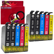 603XL Pack 10 tintas generico Epson 603XL 4X negro 2X cyan 2X magenta e 2X amarillo