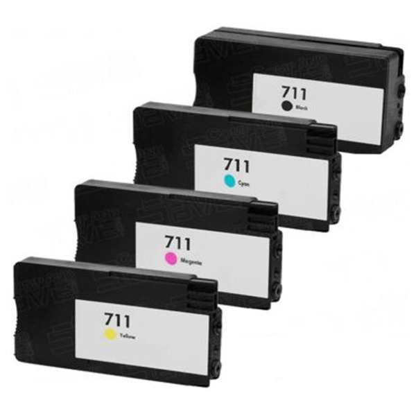 711XL Pack 4 tinteiro generico HP 711XL (CZ133A CZ132A CZ131A CZ130A)