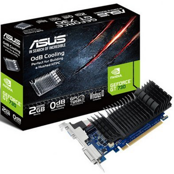 Asus GeForce GT 730 Tarjeta Grafica 2GB GDDR5 Perfil Bajo