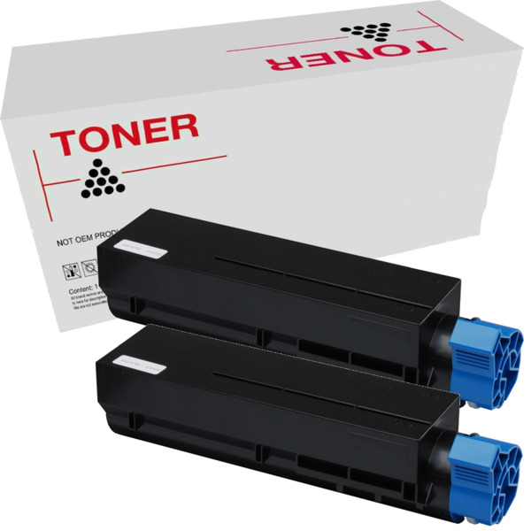 B412/B432/B512/MB472/MB492/MB562 (45807106) pack 2 toner generico OKI 7.000 paginas