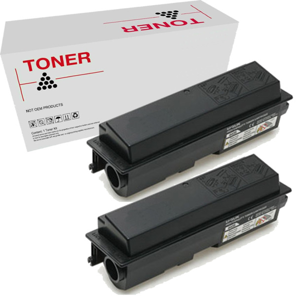 C13S050435 / C13S050437 / C13S050438 pack 2 cartuchos de toner compatible con Epson Aculaser M2000 de alta calidad