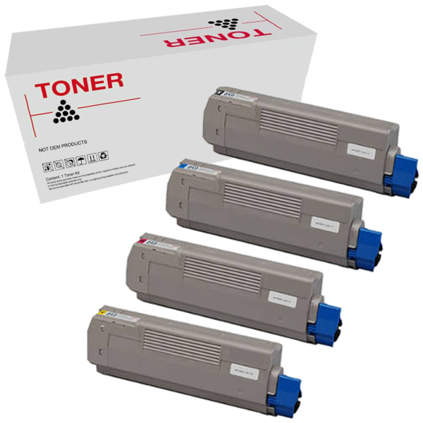 C610 44315308 44315307 44315306 44315305 pack 4 toner generico OKI C610