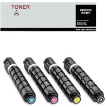 CEXV55 KCMY pack 4 cartuchos de toner compatible con Canon 2182C002 2183C002 2185C002 2185C002