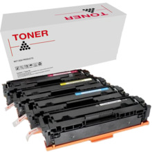 CF540X/CF400X pack 4 toner generico HP 201X / 201A / 203X / 203A KCMY