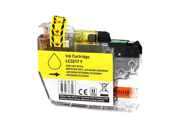 Compatible Brother LC3217 Amarillo Cartucho de Tinta - Reemplaza LC3217Y