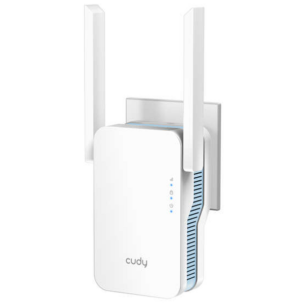 Cudy RE1200 Extensor de Rango AC1200 WiFi 6 Doble Banda - Hasta 867Mbps - Boton WPS - 2 Antenas Externas