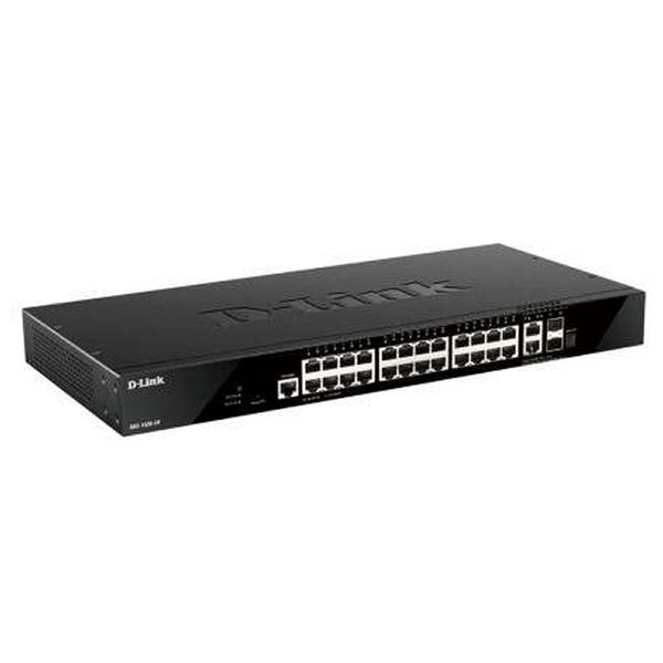 D-Link Switch Gestionado 24 Puertos GIGA + 2 Puertos 10G + 2 Puertos SFP