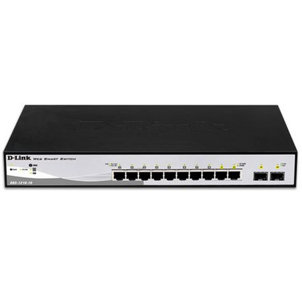 D-Link Switch Semigestionable 8 Puertos Gigabit + 2 Puertos Giga Combo