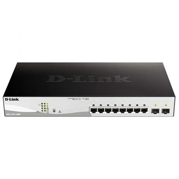 D-Link Switch Semigestionable 8 Puertos Gigabit PoE 65W + 2 Puertos Giga Combo