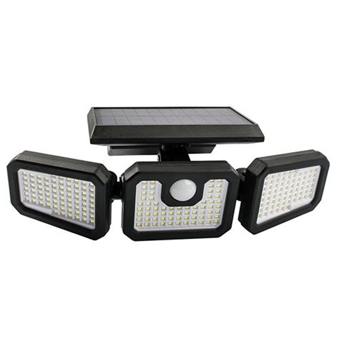 Elbat Foco Solar Triple - 800LM - Luz Fria 6500K - Sensor de Movimiento