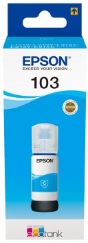 Epson 103 Cyan - Botella de Tinta Original C13T00S24A10