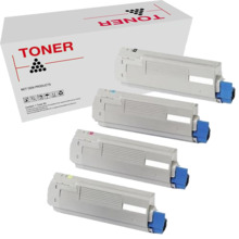 ES5460 / ES2232 / ES2632 pack 4 toner generico OKI Executive 43865732, 43865731, 43865730, 43865729