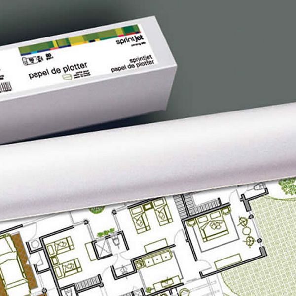 Fabrisa Plus Bobina de Papel para Plotter 80gr - Medidas 610mm x 50m