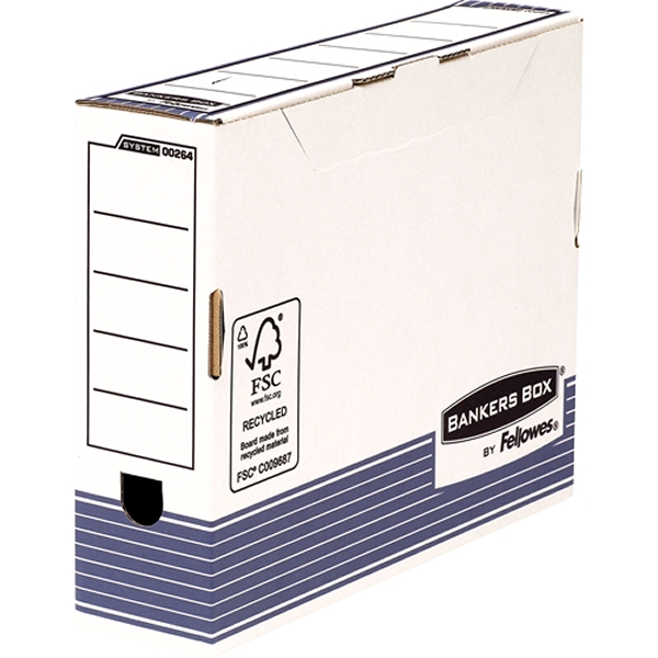 Fellowes Bankers Box Caja De Archivo Definitivo 80mm A4 Montaje Automatico Fastfold Carton 2936