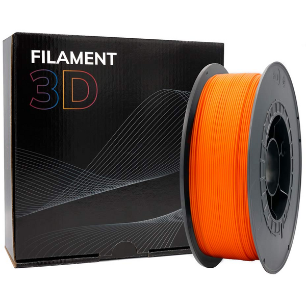 Filamento 3D PLA - Diametro 1.75mm - Bobina 1kg - Color Naranja