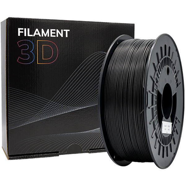 Filamento 3D PLA TOUGH - Diametro 1.75mm - Bobina 1kg - Color Negro