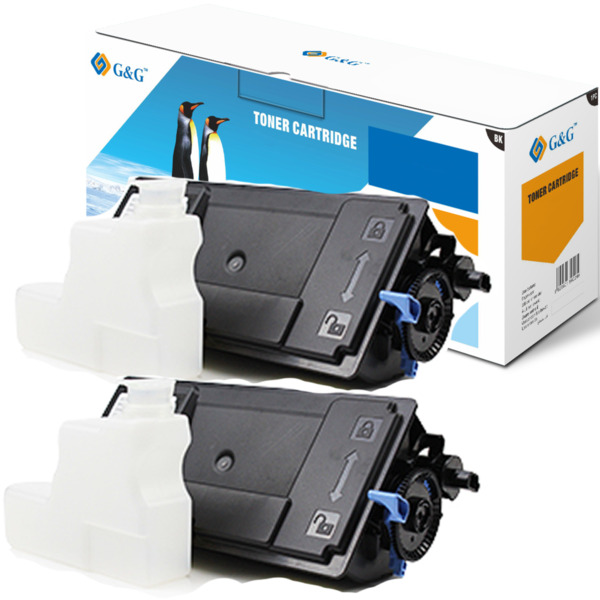 G&G TK3130 pack 2 cartuchos de toner compatible con Kyocera 1T02LV0NL0 de alta calidad