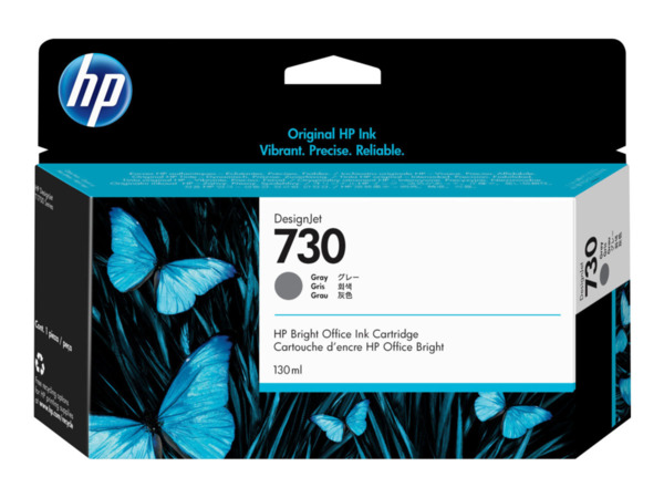 HP 730 Gris Cartucho de Tinta Original - P2V66A