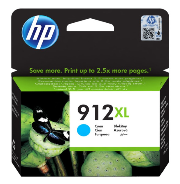 HP 912XL Cyan Cartucho de Tinta Original - 3YL81AE