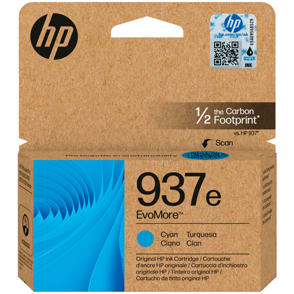 HP 937e Cyan Cartucho de Tinta Original - 4S6W6NE