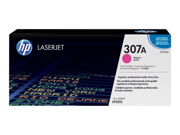 HP CE743A Magenta Cartucho de Toner Original - 307A