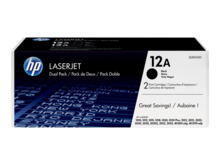 HP Q2612A Negro Pack de 2 Cartuchos de Toner Originales - 12A