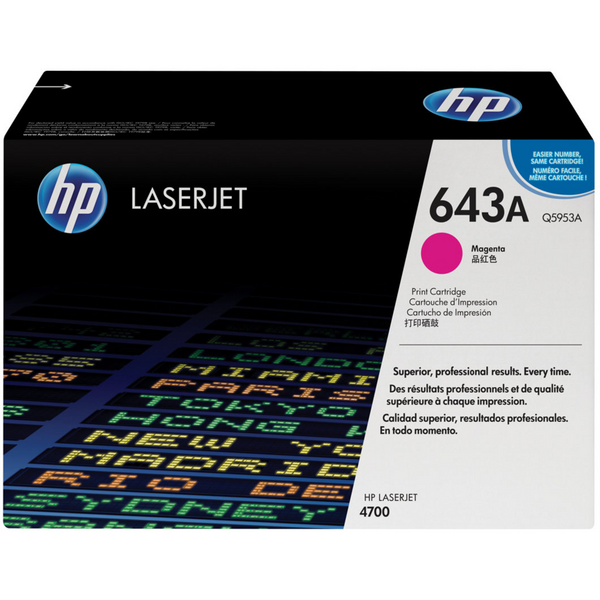 HP Q5953A Magenta Cartucho de Toner Original - 643A