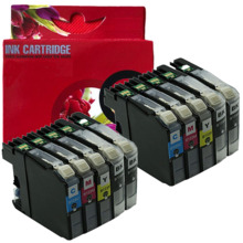 LC123XL/LC121XL Pack 10 tinteiro generico Brother LC121BK, LC123C, LC123M, LC123Y