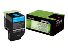 Lexmark CX510 Cyan Cartucho de Toner Original - 80C2XC0/80C2XCE/802XC