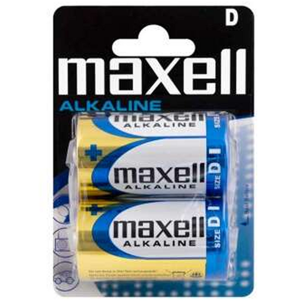 Maxell Pack de 2 Pilas Alcalinas LR20 D