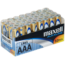 Maxell Pack de 32 Pilas Alcalinas LR03 AAA 1.5V