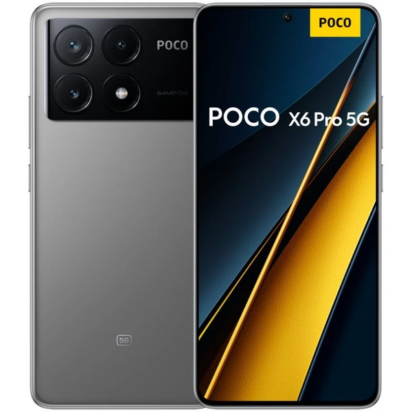 Poco X6 Pro 5G Smartphone Pantalla AMOLED 6.67" 1.5K - 12GB - 512GB - Camara Principal 64MP - Bateria 5000mAh - Admite Carga de