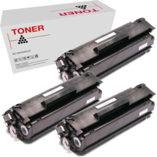 Q2612A 12A pack 3 toner generico HP Q2612A (12A) para Laserjet 1010, 1012, 1015, 1018, 1020, 1022, 1022N, 1022NW…