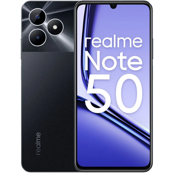 Realme Note 50 Smartphone Pantalla 6.74" - 4GB - 128GB - Camara Principal 12MP - Bateria 5000mAh - Color Negro