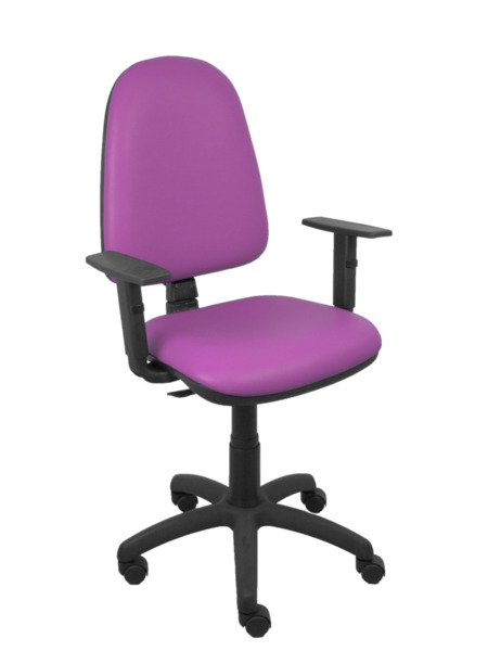 Silla Ayna similpiel morado brazos regulables (1)