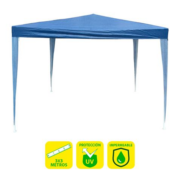 Sungarden Carpa Acero Rafia 3x3m - Color Azul