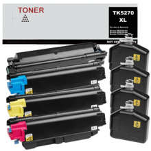 TK5270 XL pack 4 cartuchos de toner compatible con Kyocera TK5270K TK5270C TK5270M TK5270Y