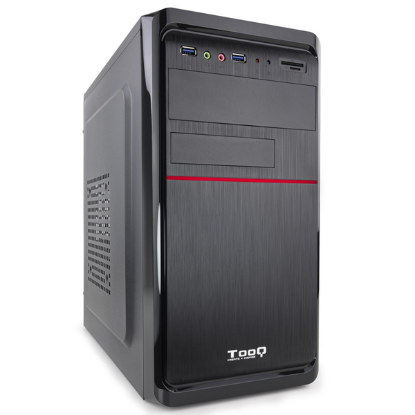 Tooq Caja Minitorre Micro-ATX y Mini-ITX - Fuente 500W - Color Negro