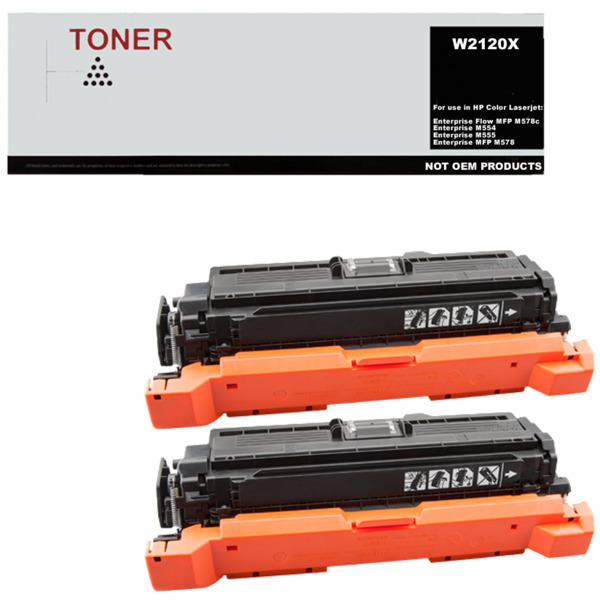 W2120X pack 2 cartuchos de toner compatible con HP 212X