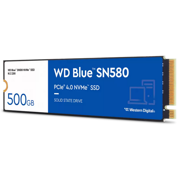 WD Blue SN580 Disco Duro Solido SSD 500GB M2 PCI Express 4.0 TLC NVMe