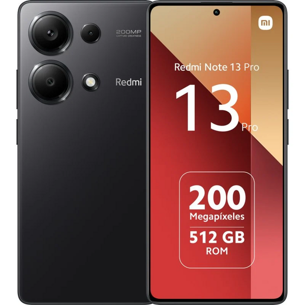 Xiaomi Redmi Note 13 Pro Smartphone Pantalla AMOLED 6.67" - 12GB - 512GB - Camara Principal 200MP - Bateria 5100mAh - Admite Car