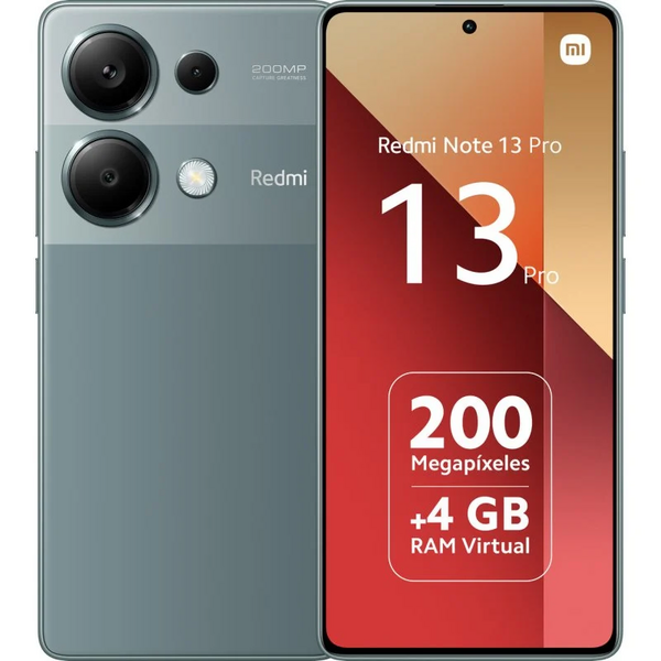 Xiaomi Redmi Note 13 Pro Smartphone Pantalla AMOLED 6.67" - 8GB - 256GB - Camara Principal 200MP - Bateria 5100mAh - Admite Carg